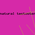 natural testosterone therapy